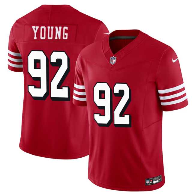 Men & Women & Youth San Francisco 49ers #92 Chase Young New Red 2023 F.U.S.E. Limited Jersey